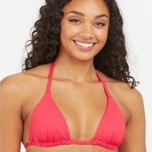 NWT Spanx Swim Triangle Top in Hibiscus - XL